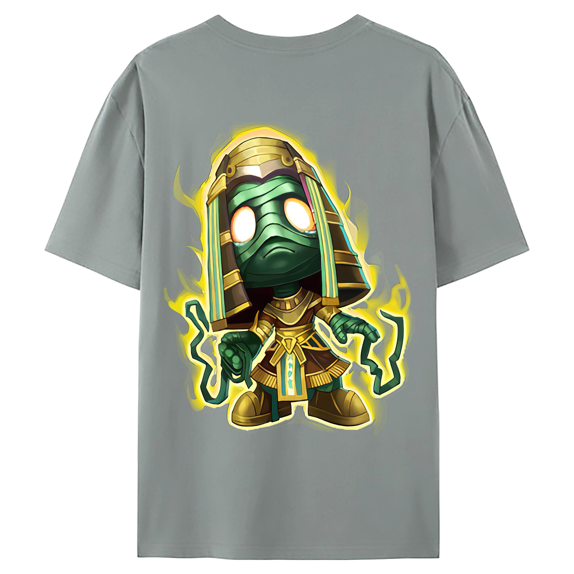 （画像用） リーグ・オブ・レジェンド League of Legends LOL 綿100％ メンズ半袖Tシャツ（バックプリント） 通気性